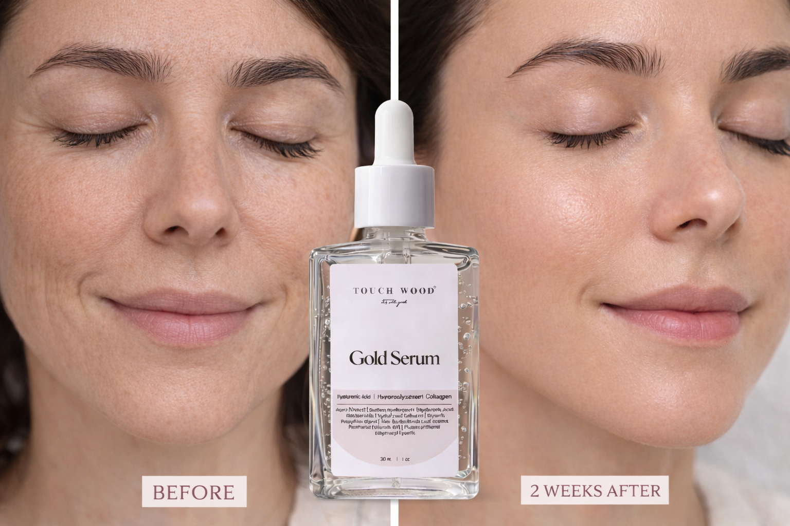 Touch Wood Gold Serum – Hydrating & Anti-Aging Facial Serum